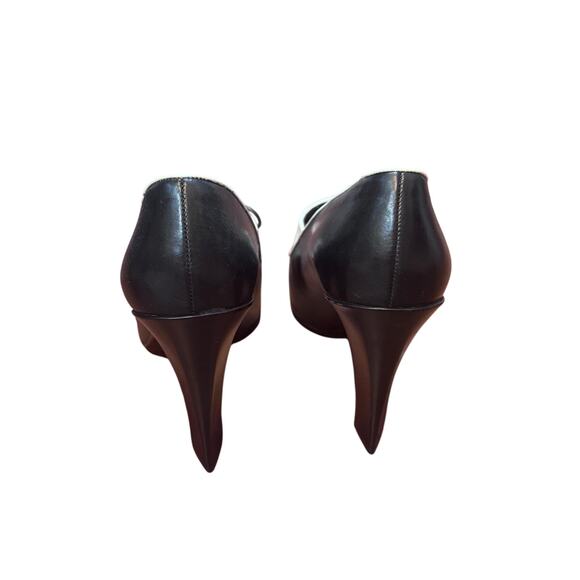 NEW Ralph Lauren Collection Purple Label Katia Leather Lace Up Oxford Heels 38.5 - Picture 4 of 11